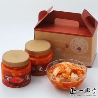 【正一排骨】韓式泡菜禮盒2組(700g/罐_2罐/盒)