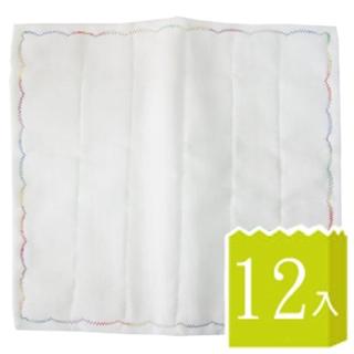 日式8層繡花木質纖維抹布-30×35cm-12條入(抹布)
