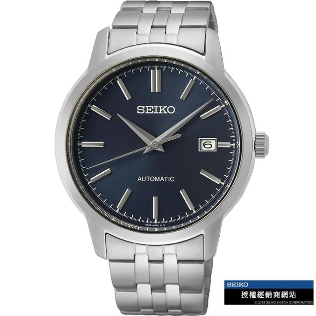 【SEIKO 精工】簡約沉穩機械錶 禮物 母親節(4R35-05J0B/SRPH87K1)