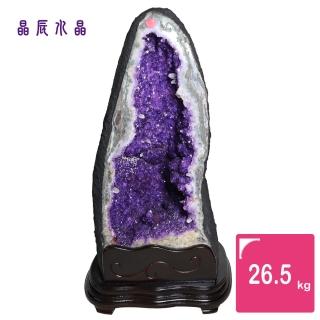 【晶辰水晶】5A級招財天然巴西紫晶洞 26.5kg(FA351)