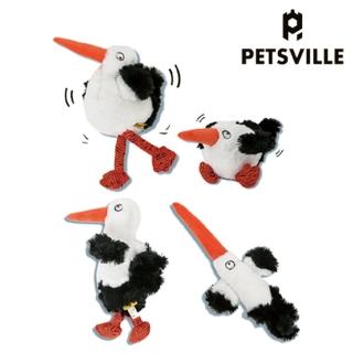 【美好寵商】Petsville派思維 毛毛絲襪小鳥(寵物玩具 毛絨發聲玩具 狗狗玩具)