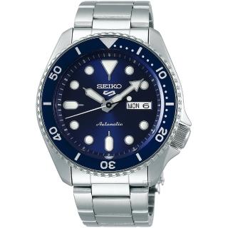 【SEIKO 精工】5 Sports 系列 藍水鬼型機械錶 指針錶 手錶 禮物 畢業(4R36-07G0B/SRPD51K1)
