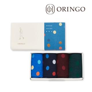 【ORINGO 林果良品】大波卡圓點紳士襪禮盒(送禮首選襪禮盒)