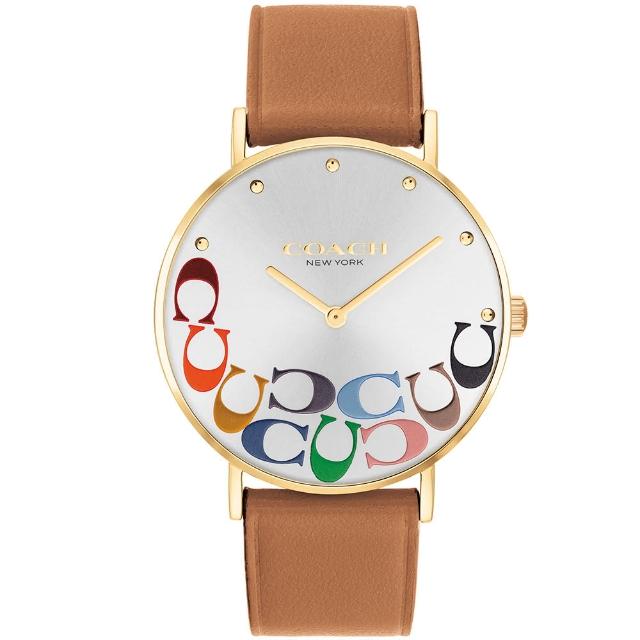 【COACH】官方授權經銷商 經典C字LOGO設計面盤手錶-36mm 母親節 禮物(14503974)