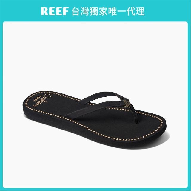 【REEF】CUSHION DEVYNN系列 純素皮革夾腳拖鞋 女款 CI6814(舒適 環保設計)