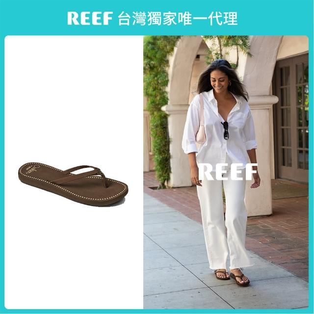 【REEF】CUSHION DEVYNN系列 純素皮革夾腳拖鞋 女款 CI6812(舒適 環保設計)
