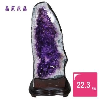 【晶辰水晶】5A級招財天然巴西紫晶洞 22.3kg(FA344)