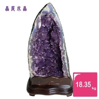 【晶辰水晶】5A級招財天然巴西紫晶洞 18.35kg(FA331)