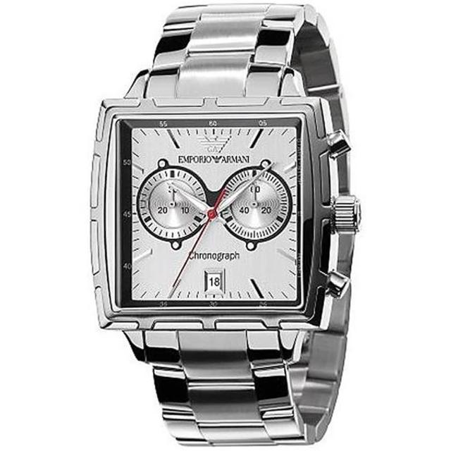 【EMPORIO ARMANI】羅馬時尚計時腕錶-40mm(AR0592)