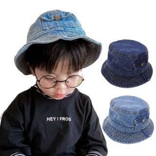 【Baby 童衣】韓系牛仔漁夫帽 寶寶遮陽帽 兒童潮系牛仔盆帽 88922(共兩色)