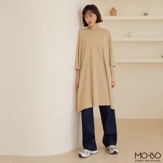 【MO-BO】MIT美國棉開岔美背寬鬆T(上衣)