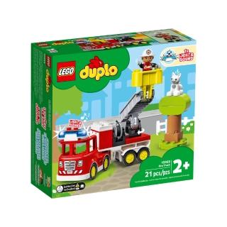 【LEGO 樂高】LT10969 得寶系列 - 消防車(大顆粒)
