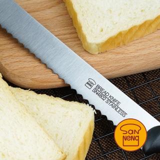 【SANNENG 三能】30cm鋸刀-黑色塑膠柄 麵包刀(SN4807)