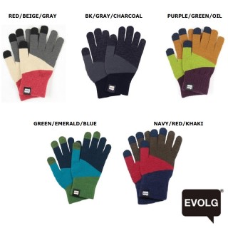 【EVOLG】EVOLG TORI-CO2 女性時尚保暖針織手套 5款可選 觸摸屏控制手套(日本製造 進口)