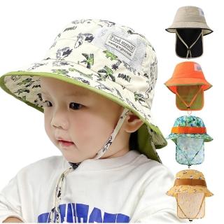 【Baby 童衣】可拆式護脖遮陽帽 寶寶漁夫帽 兒童護頸帽 88927(共６色)