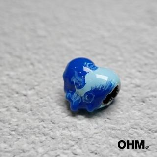【OHM Beads】Blue Swirls(歐姆串珠;琉璃珠)