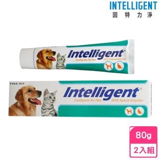 【因特力淨】寵物酵素牙膏 80g*2入組(寵物潔牙、牙膏)