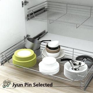 【Jyun Pin 駿品裝修】嚴選鋼珠滑軌四邊拉籃(5720S2)