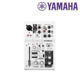 【Yamaha 山葉音樂】AG03MK2 直播錄音介面 混音器 三軌 白色(原廠公司貨保固一年)