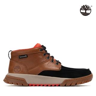 【Timberland】男款黑色絨面革防水緩震Boulder Trail查卡靴(A41AT015)