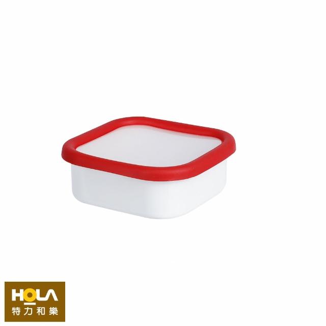 【HOLA】瑞莎琺瑯保鮮盒-方型-650ml