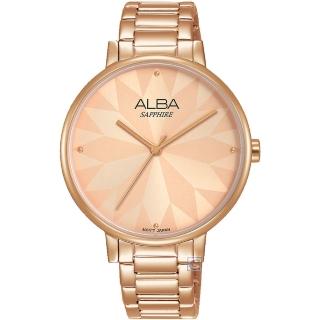 【ALBA】雅柏 Fashion 菱格紋時尚腕錶-VJ21-X144K 母親節(AH8570X1)