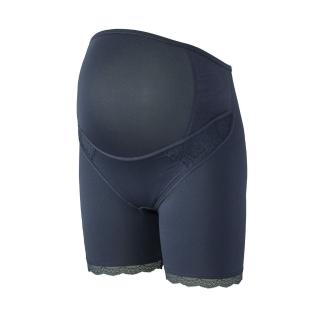 【寶貝媽咪】懷孕產前托腹褲 M-LL 高腰長褲管 MV2183GB(深藍)