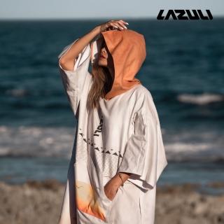 【LAZULI】保暖防風強力吸水毛巾衣 米白色(薄款)