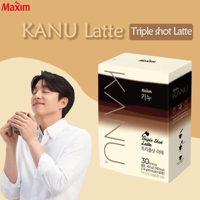 【Maxim】韓國 KANU 三倍咖啡拿鐵(14gx30入)
