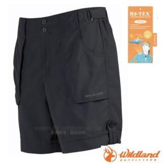 【Wildland 荒野】女 抗UV透氣休閒機能運動短褲.工作褲(0A01381 深霧灰)