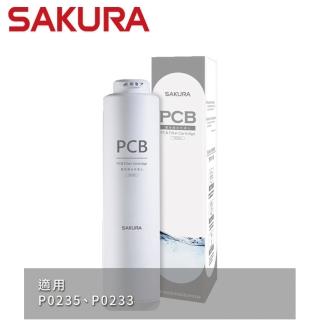 【SAKURA 櫻花】雙效複合式濾心 適用機型P0233/P0235(F0162)