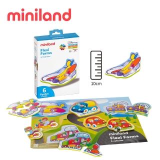 【西班牙Miniland】交通工具可水洗軟質厚拼圖(邏輯思考/防水/大尺寸/西班牙原裝進口)