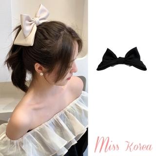 【MISS KOREA】立體髮夾 蝴蝶結髮夾/韓國設計浪漫設計立體蝴蝶結造型髮夾 彈簧夾(3色任選)