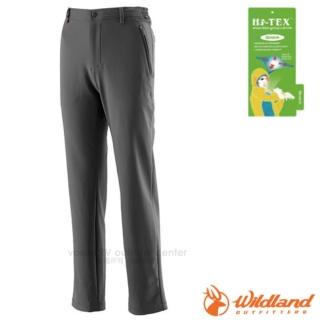 【Wildland 荒野】男 彈性透氣保暖機能休閒長褲/立體修身剪裁(0A22306 深灰)