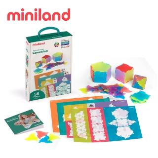 【西班牙Miniland】透光創意啟蒙智慧片56件組(形狀配對/顏色認知/西班牙原裝進口)