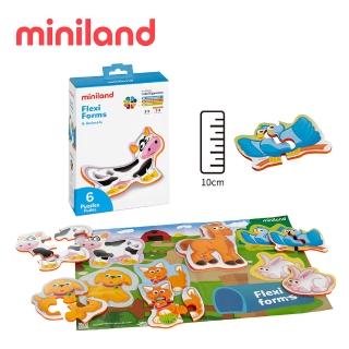 【西班牙Miniland】動物好夥伴可水洗軟質厚拼圖(邏輯思考/防水/大尺寸/西班牙原裝進口)