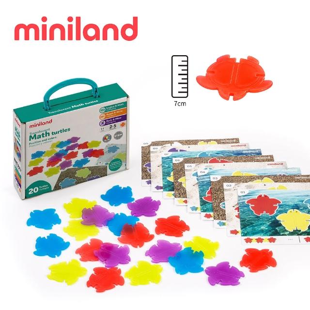 【西班牙Miniland】透光形數色烏龜組20入(顏色認知/西班牙原裝進口)