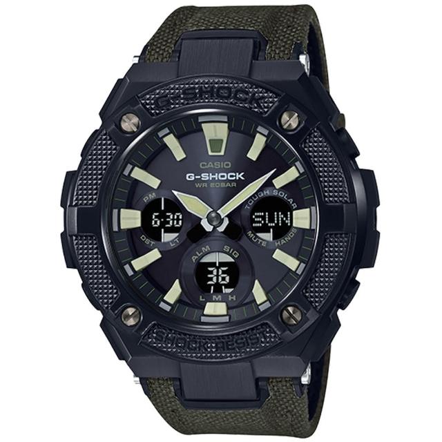 【CASIO 卡西歐】G-SHOCK 分層防護太陽能腕錶(GST-S130BC-1A3)