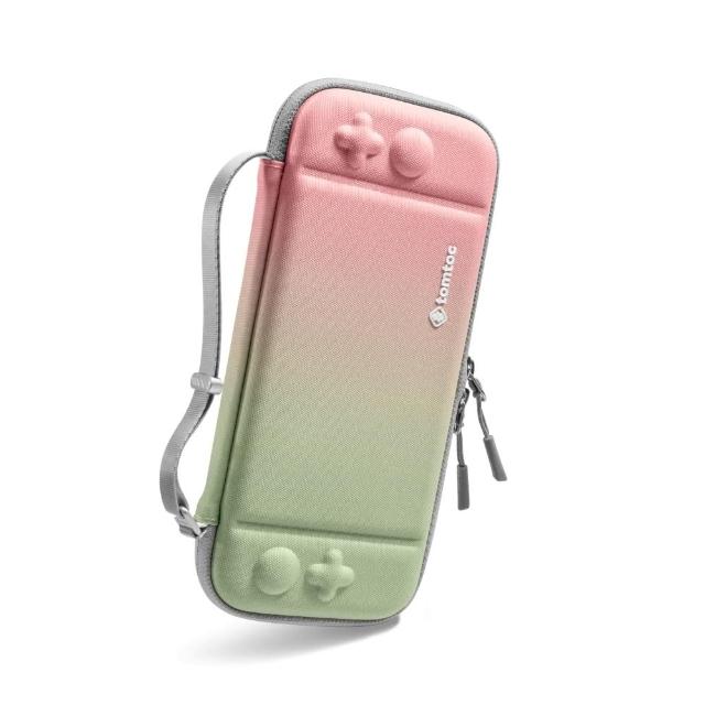 【tomtoc】任天堂Switch副廠 玩家首選二代OLED新版 櫻花(Nintendo Switch收納保護硬殼包)