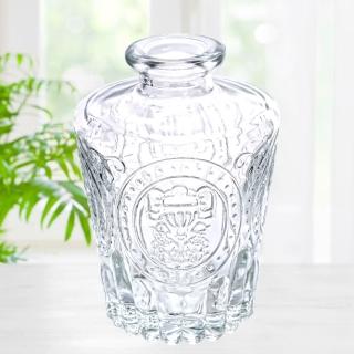 【TRENY】復古玻璃花瓶花器-巴黎浮雕
