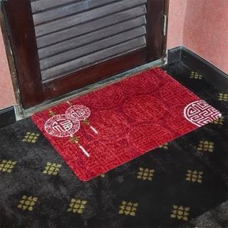 【Kleentex】新年福氣到_Kleentex居家設計地墊地毯-50X75cm(可水洗、耐久、不易髒)