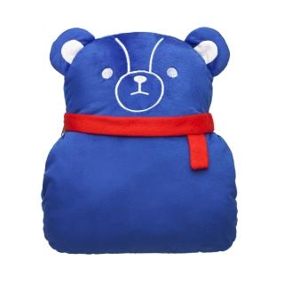 【British Bear 英國熊】英倫風三用抱枕毯(冷氣毯/布偶擺飾/午安枕)