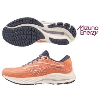 【MIZUNO 美津濃】慢跑鞋 女鞋 運動鞋 緩震 一般型 WAVE RIDER 27 粉 J1GD230327