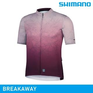 【城市綠洲】SHIMANO BREAKAWAY 短袖車衣 / 梅紅(男車衣 自行車衣)