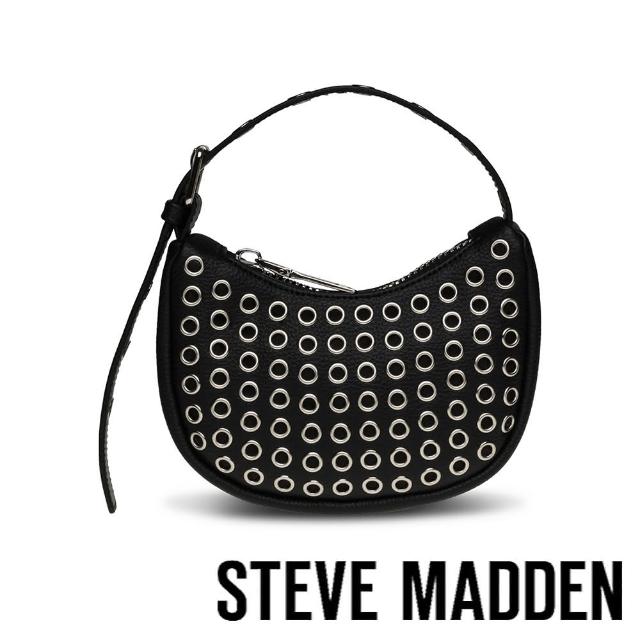 【STEVE MADDEN】BTASTEG 圓型鉚釘肩背包(黑色)