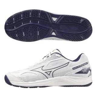 【MIZUNO 美津濃】休閒鞋 男鞋 女鞋 運動鞋 排球鞋 CYCLONE SPEED 4 白藍 V1GA238043