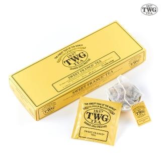 【TWG Tea】手工純棉茶包 蜜糖法蘭西茶 15包/盒(Sweet France Tea ;綠茶)