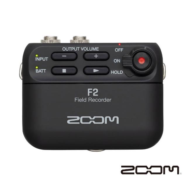 【ZOOM】F2 微型錄音機+領夾麥克風組 黑(公司貨)