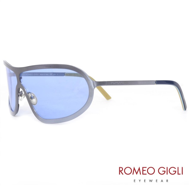 【Romeo Gigli】義大利一片式個性太陽眼鏡(藍-RG511-01)