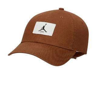 【NIKE 耐吉】帽子 運動帽 棒球帽 遮陽帽 喬丹 J CLUB CAP US CB FLT PATCH 咖啡 FD5181-281